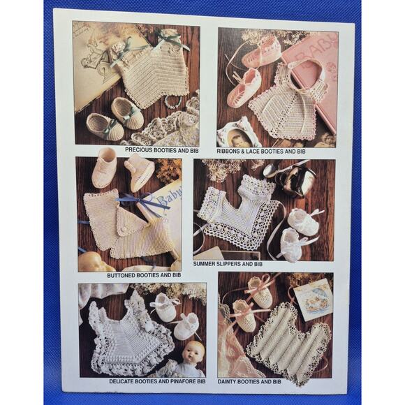 Vintage Annies Attic Crochet Baby Gift Patterns 3 Booklets - Picture 3 of 8